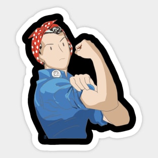 Feminist Rosie the Riveter Girl Power Sticker